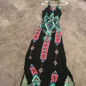 LAST CHANCE! MAKE AN OFFER!  No Boundaries Women's Halter Maxi Dress